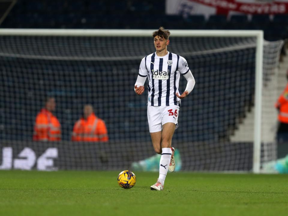 Caleb Taylor on the ball against Blackburn