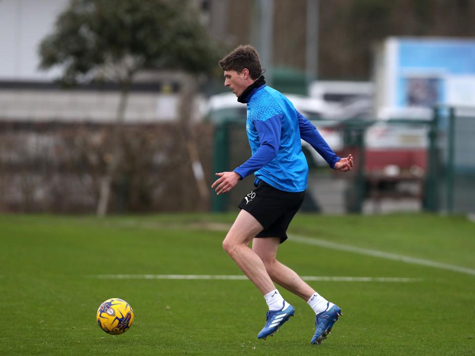 Albion players in training ahead of the clash with Blackburn Rovers.