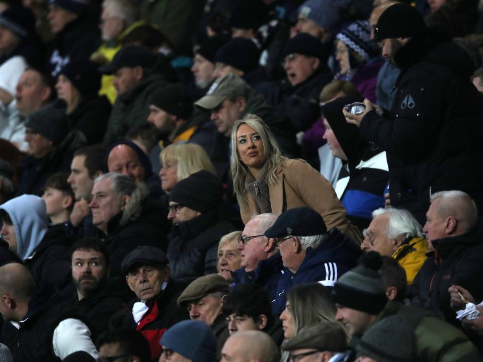 Albion fans at The Hawthorns against Blackburn 