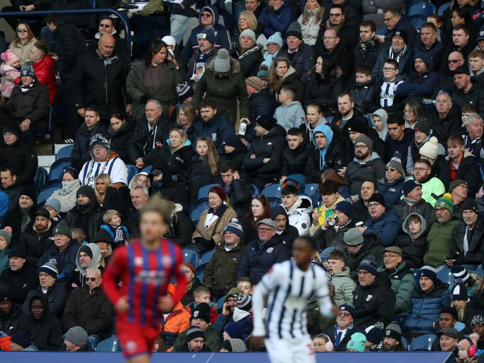Albion fans in the crowd against Aldershot