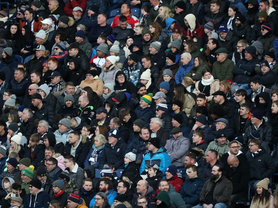 Albion fans in the crowd against Aldershot