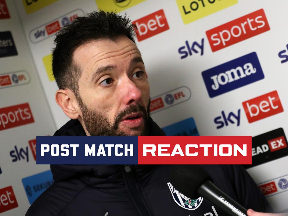 Carlos Corberán is interviewed after Albion's defeat against Norwich