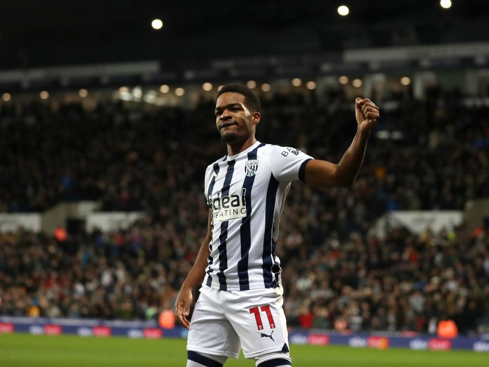 Grady Diangana in home Albion colours.