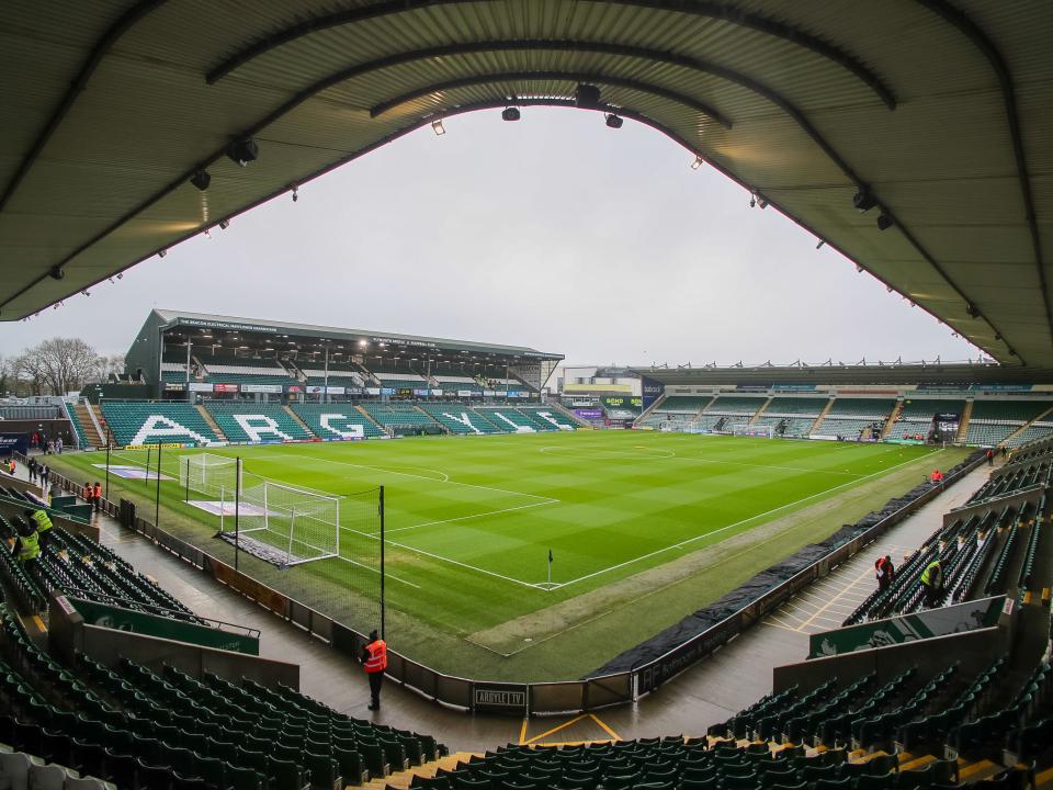 A general view of Plymouth Argyle's Home Park stadium