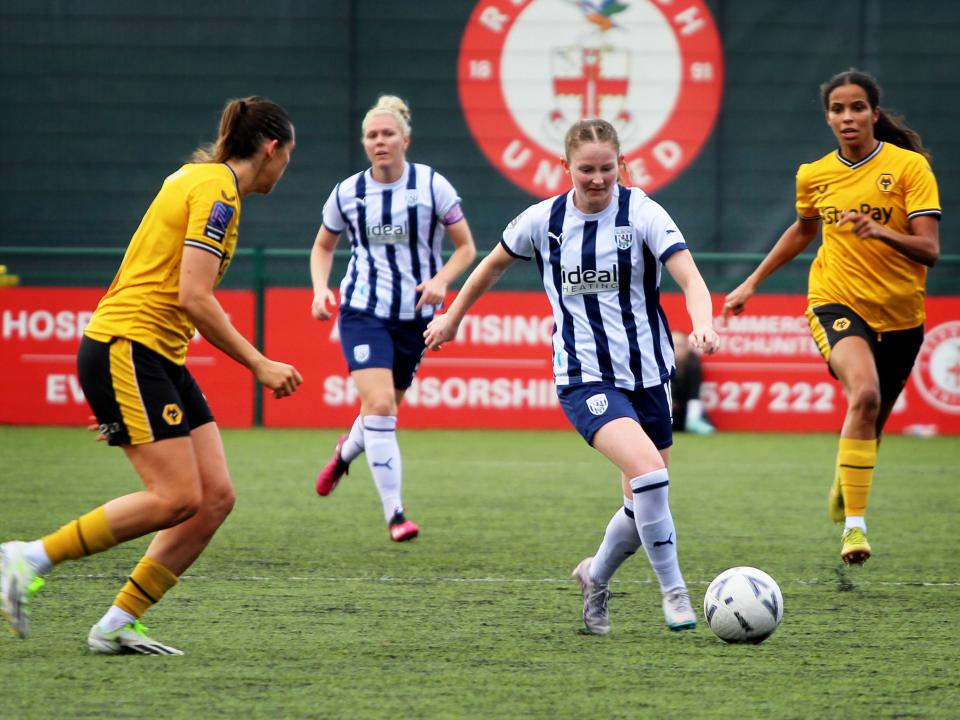 Albion Women in action against Wolves.