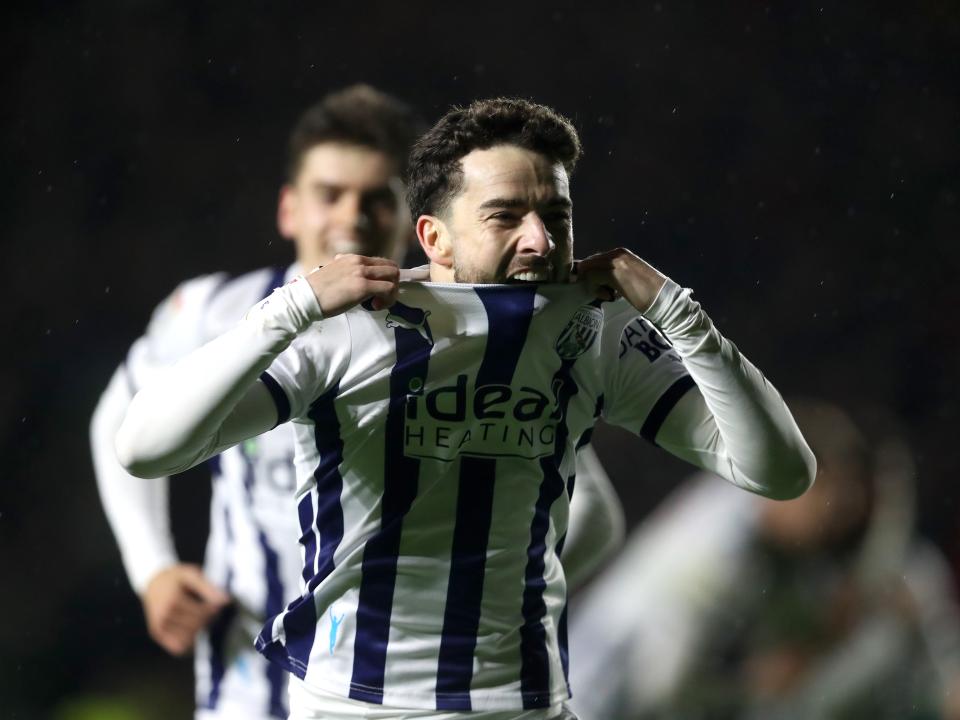 Mikey Johnston celebrates scoring against Plymouth