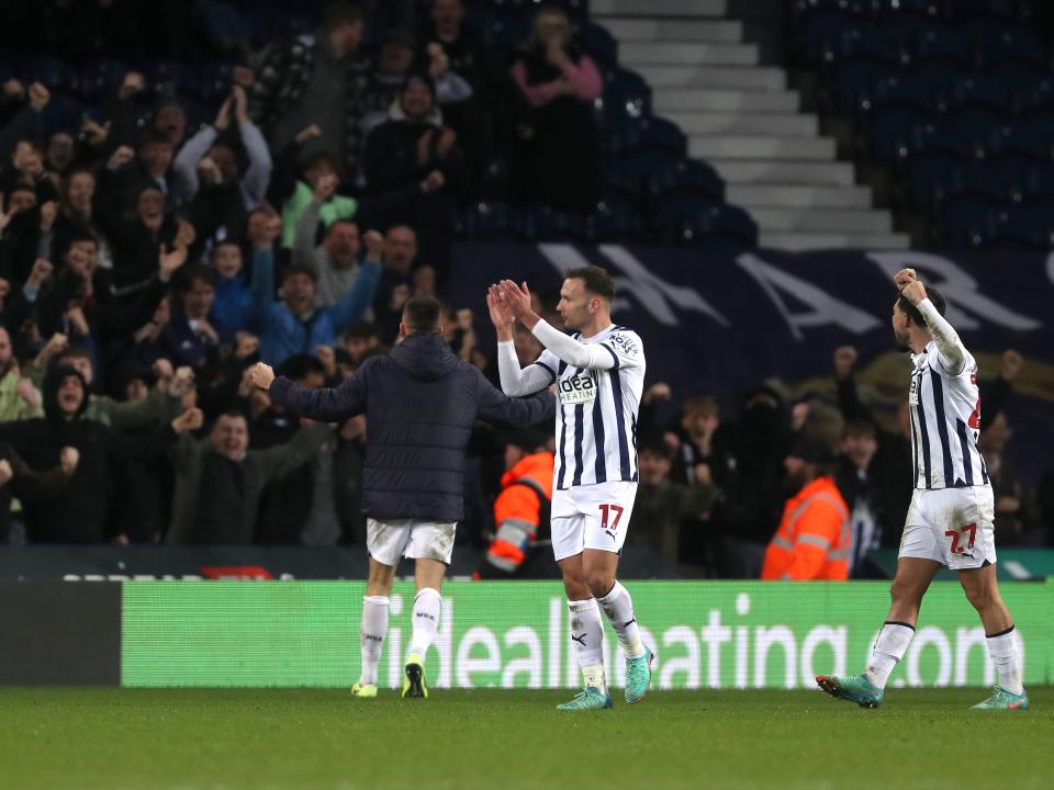 Andi Weimann celebrates the win over Blues