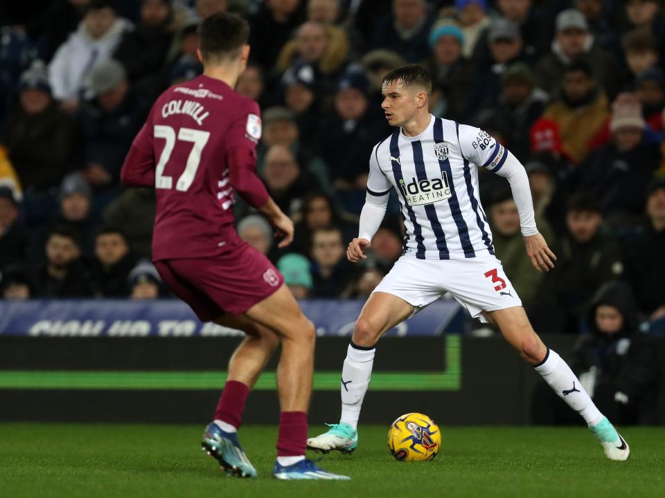 Conor Townsend on the ball against Cardiff City