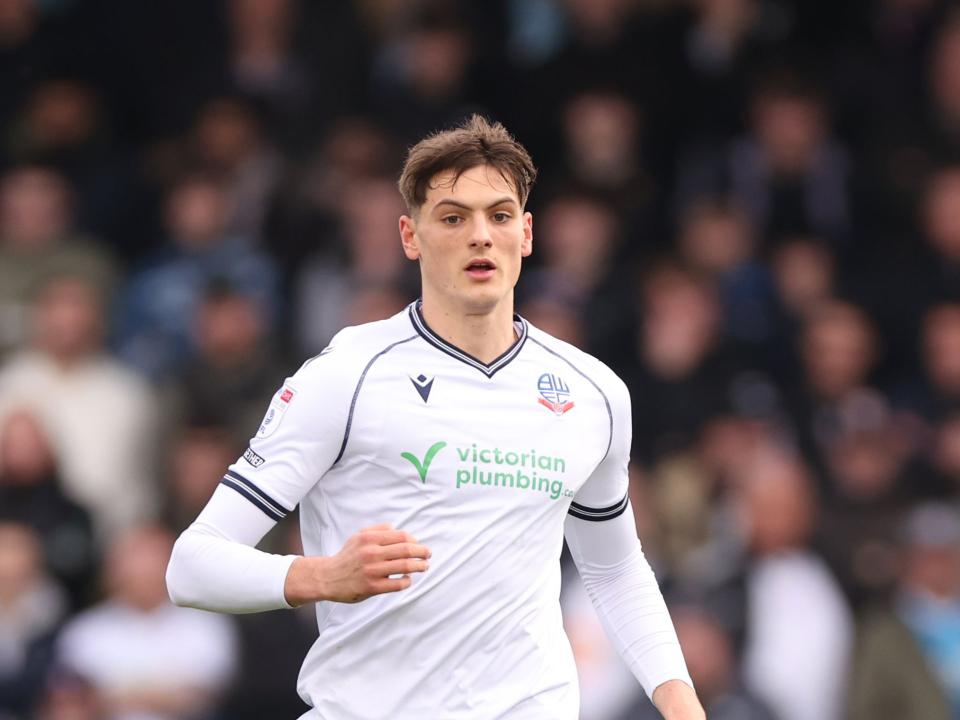 A photo of Caleb Taylor in action for loan club Bolton Wanderers
