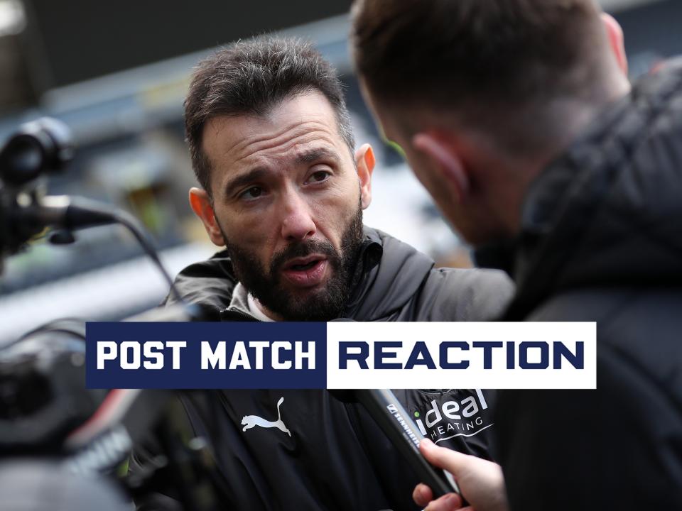 Carlos Corberán is interviewed after Albion's draw against Hull