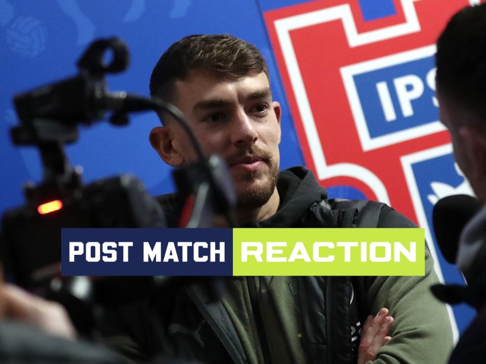 An image of Alex Palmer talking to WBA TV