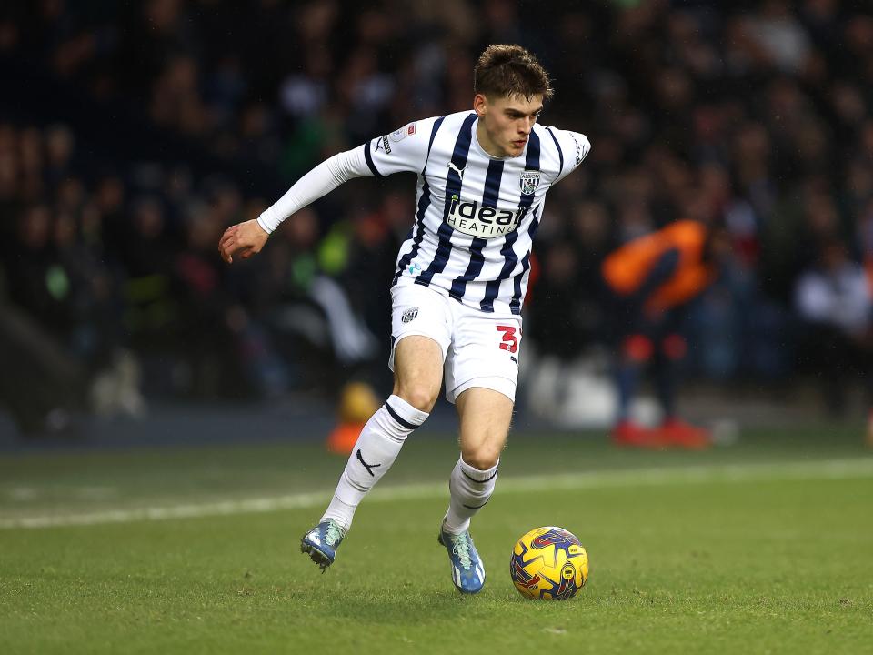 Tom Fellows in action against Blues
