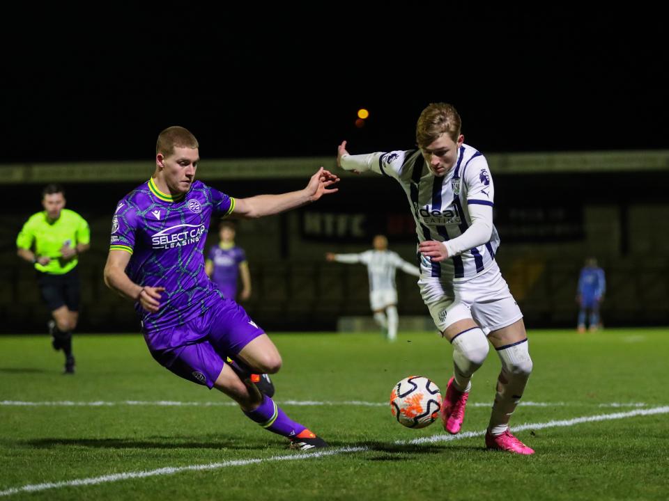 Ollie Bostock in action against Reading in a Premier League Cup game