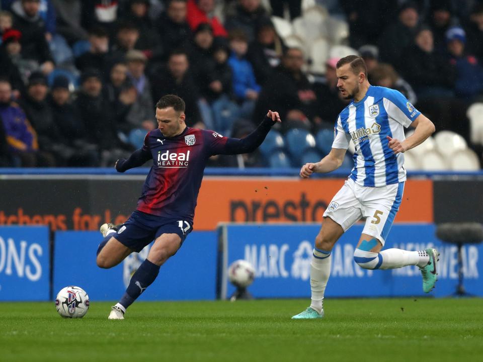 Albion in action against Huddersfield Town.