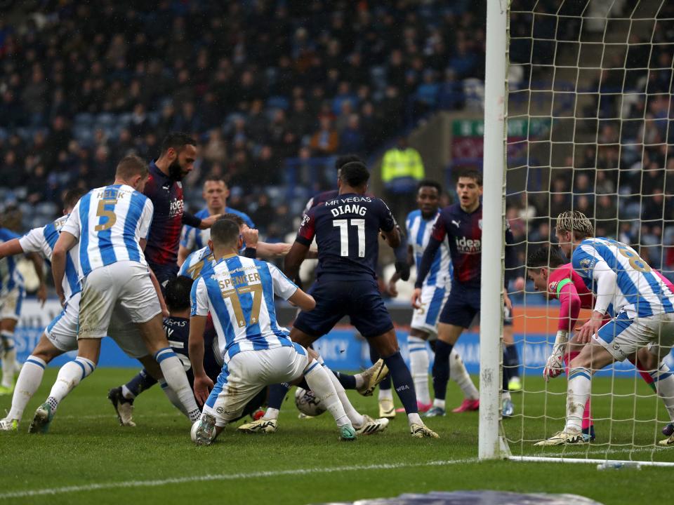 Albion in action against Huddersfield Town.