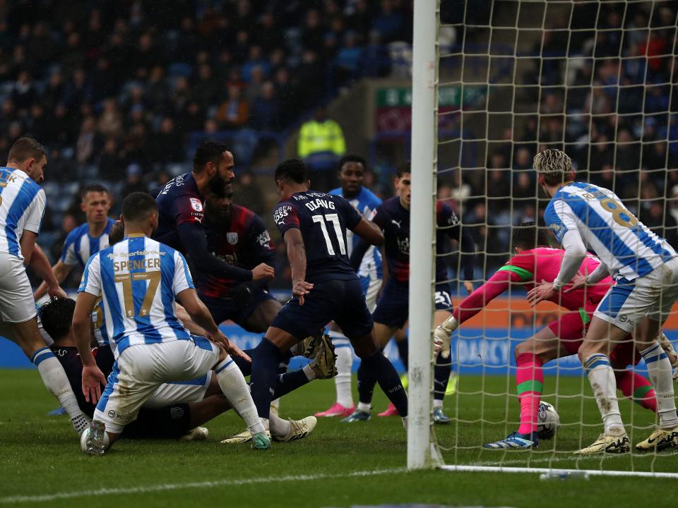 Albion in action against Huddersfield Town.