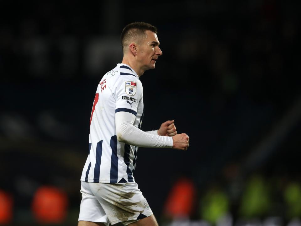 Jed Wallace celebrates beating Coventry at full-time