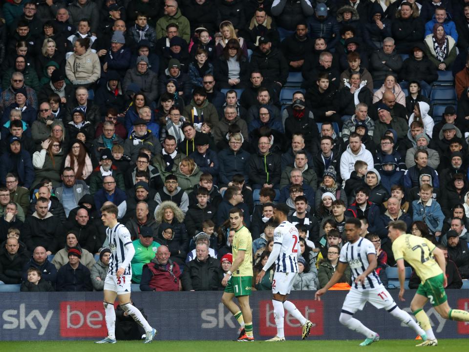 A general view of action during the game against Bristol City