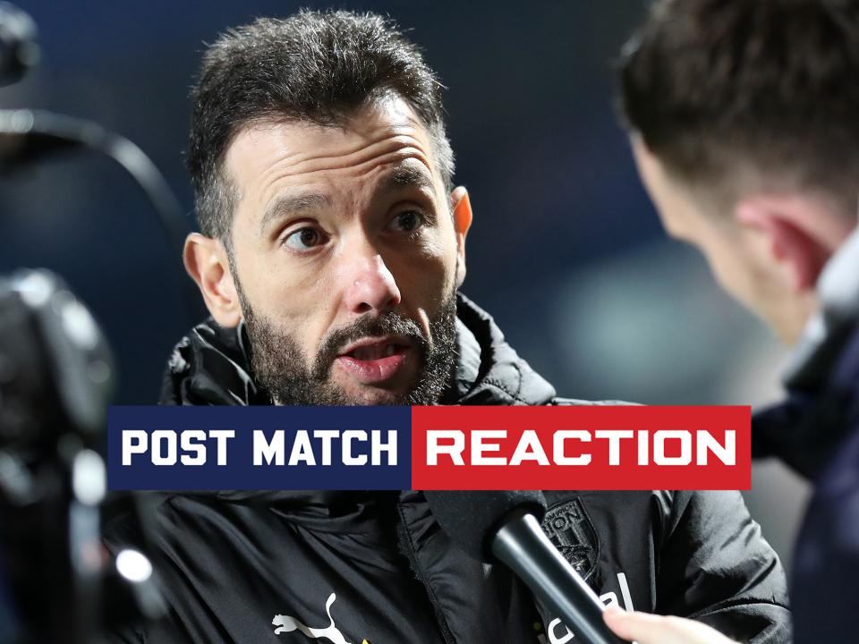 Carlos Corberán is interviewed after Albion's draw with QPR