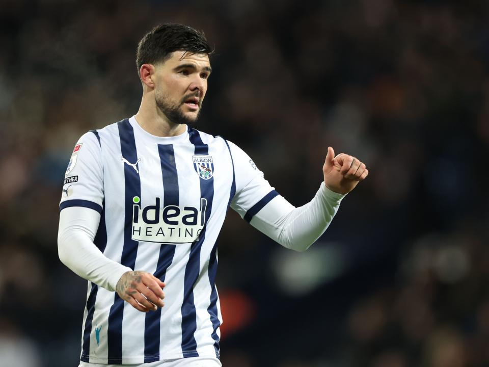 Alex Mowatt with his thumb up to Albion fans after beating Coventry 