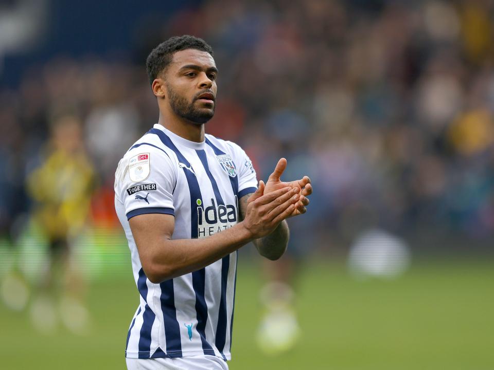 Darnell Furlong applauding supporters after the Watford game