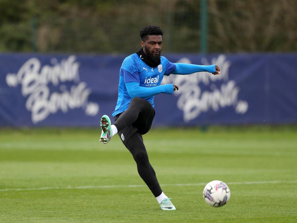Albion players in training.