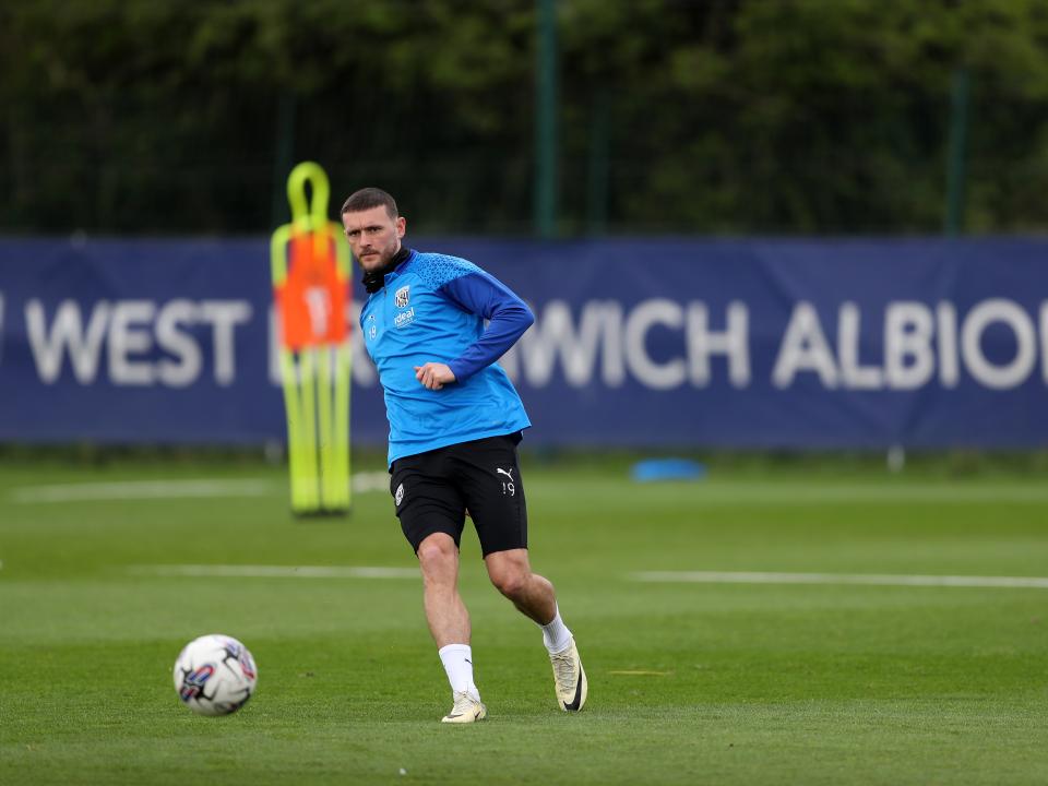 Albion players in training.