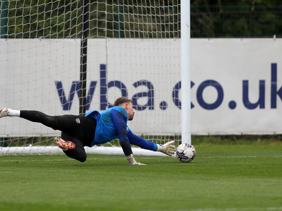 Albion players in training.