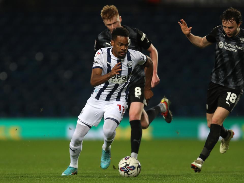 Grady Diangana on the ball against Rotherham United