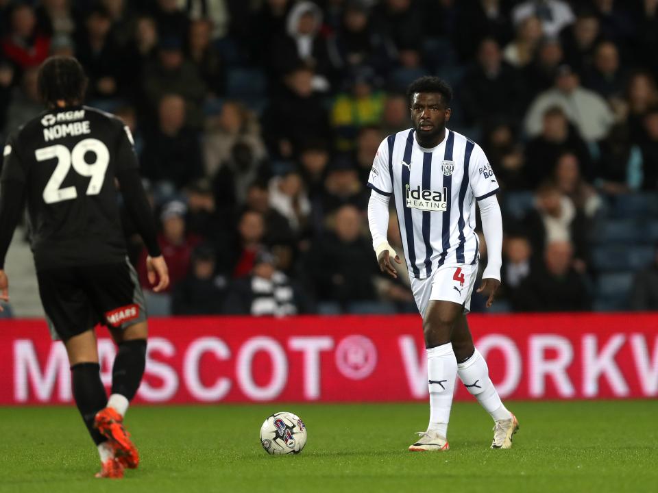 Cedric Kipre on the ball against Rotherham United 