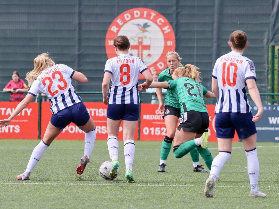 Albion Women in action against Newcastle United