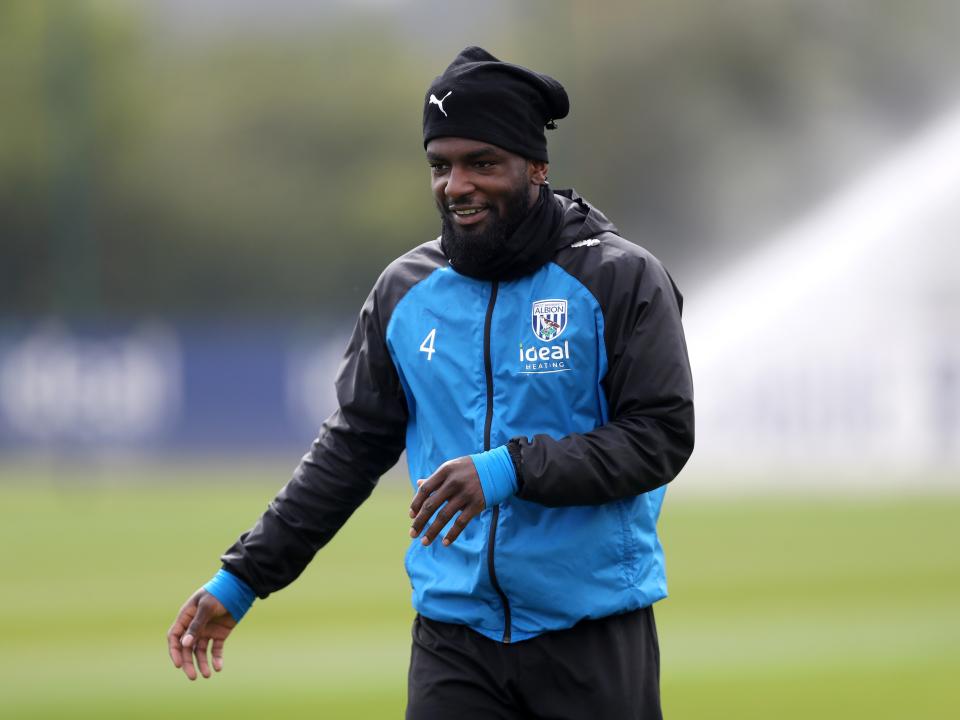 Cedric Kipre smiling during a training session