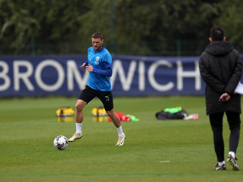 John Swift on the ball during a training session