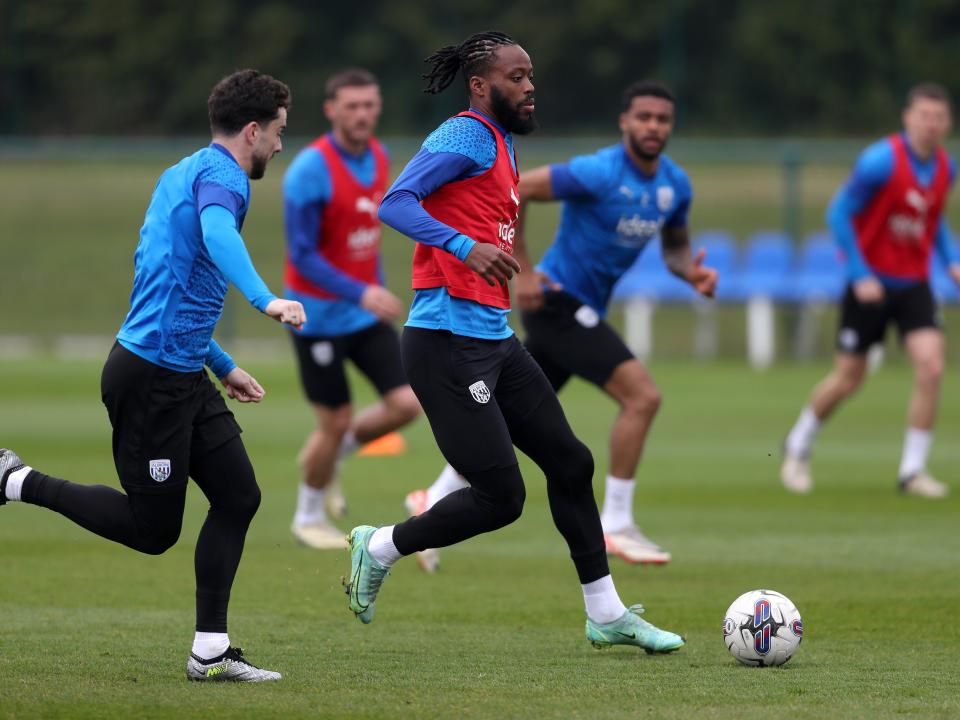 Nathaniel Chalobah on the ball during a training session