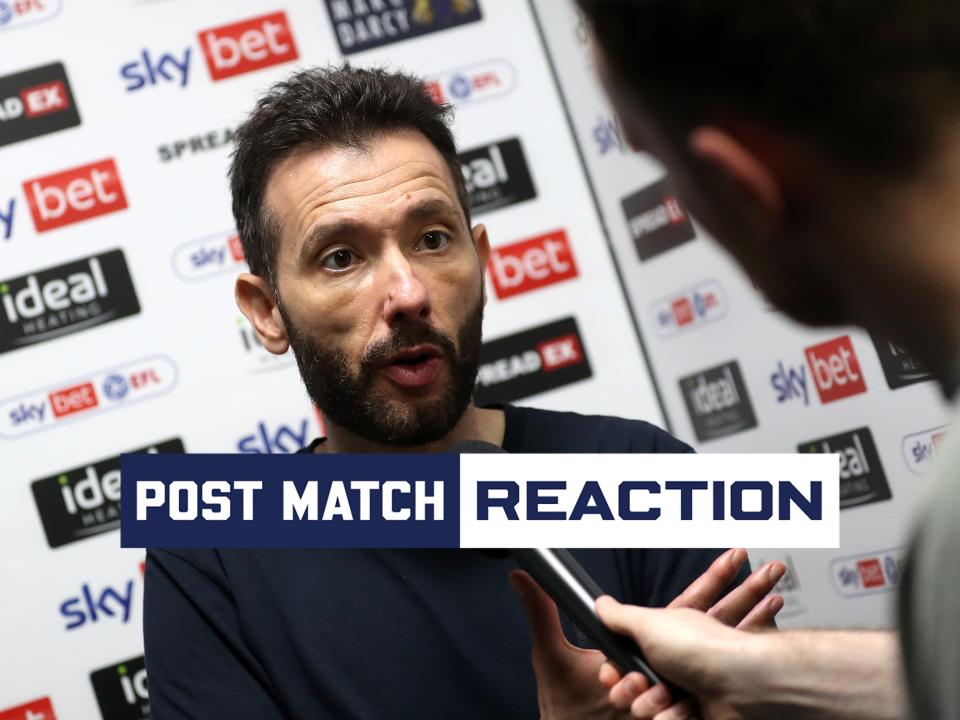 Carlos Corberán is interviewed after Albion's draw against Southampton