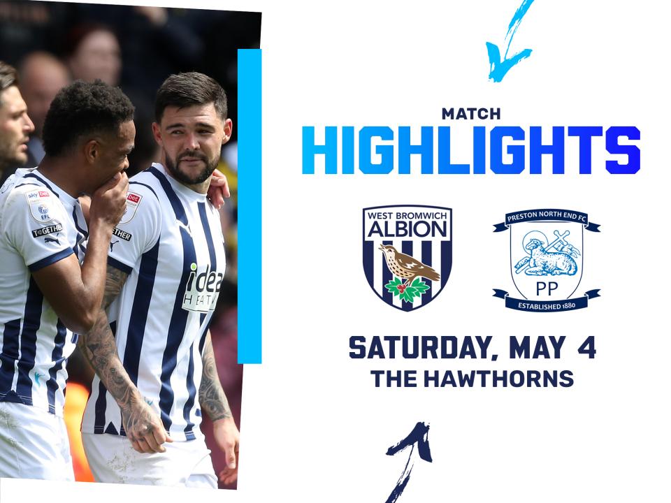 Albion v PNE match highlights graphic 