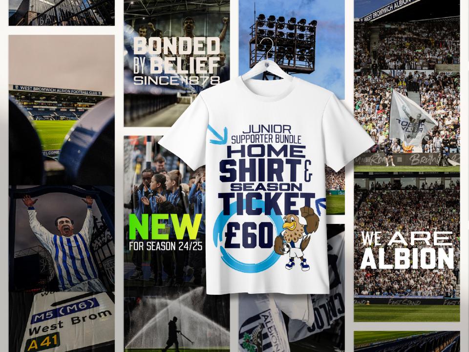 WBA 2024/25 Junior Supporter Bundle Graphic