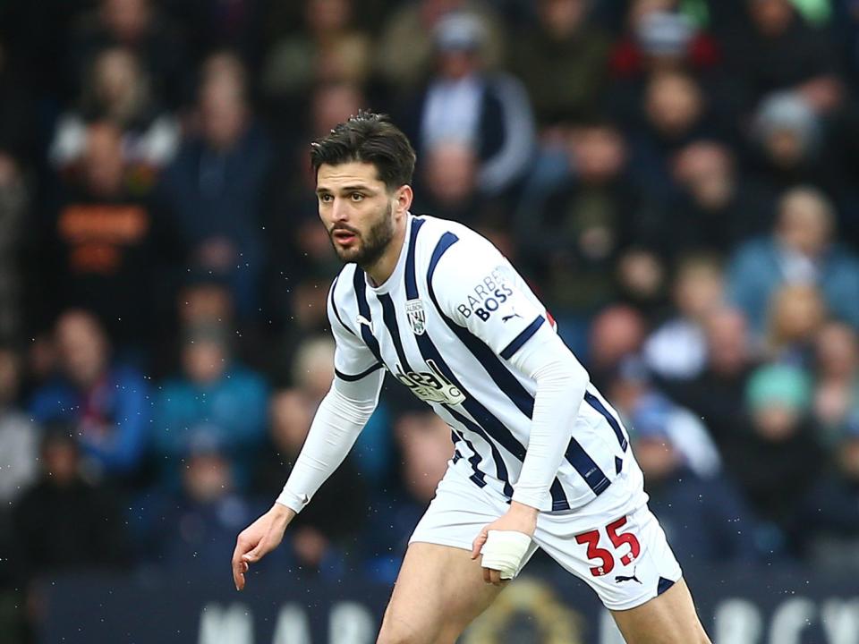 Okay Yokuslu in home Albion colours.