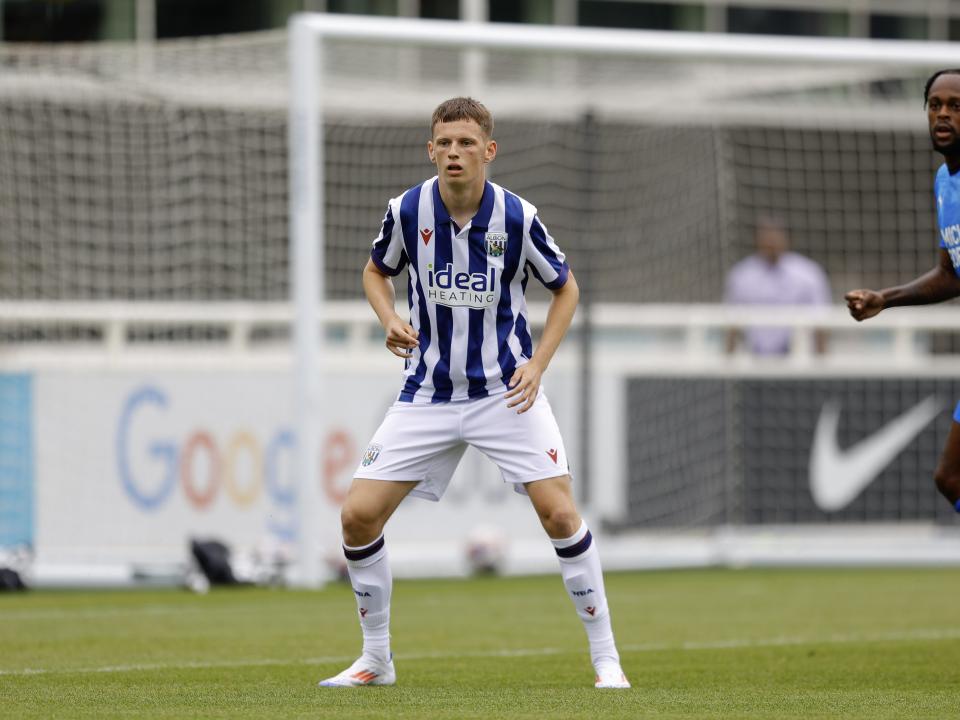 An image of Reece Hall during Albion's friendly against Peterborough