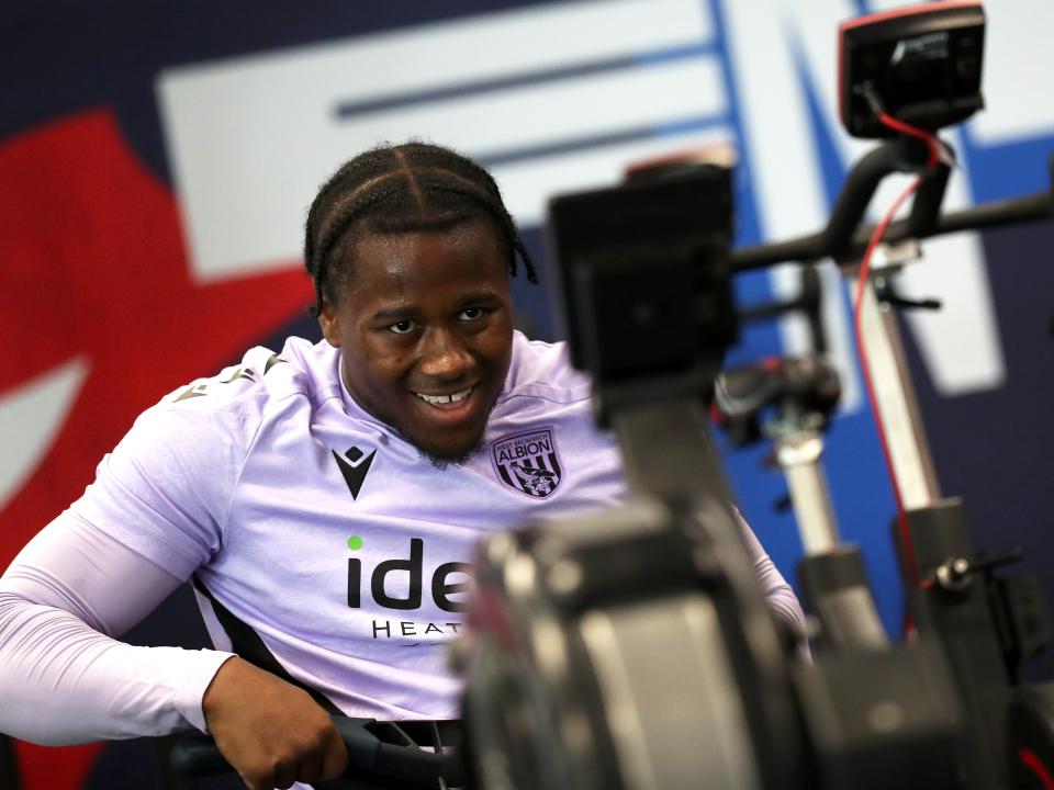 Reyes Cleary working in the gym at St. George's Park
