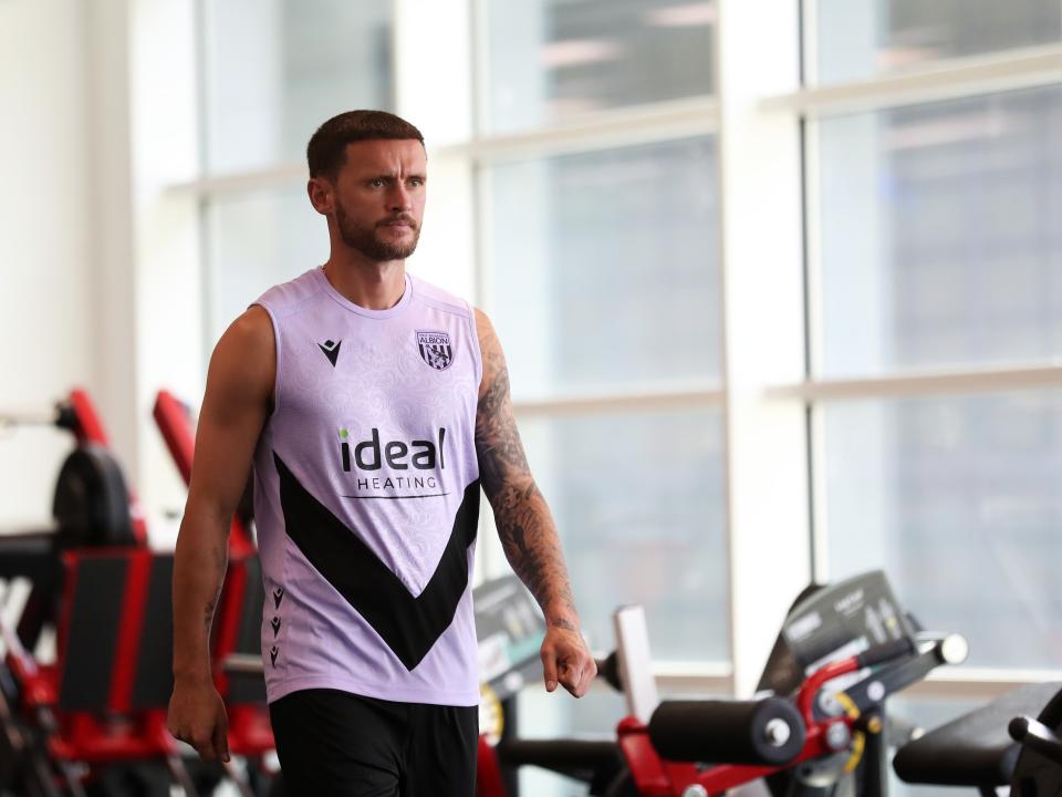 John Swift in the gym at St. George's Park