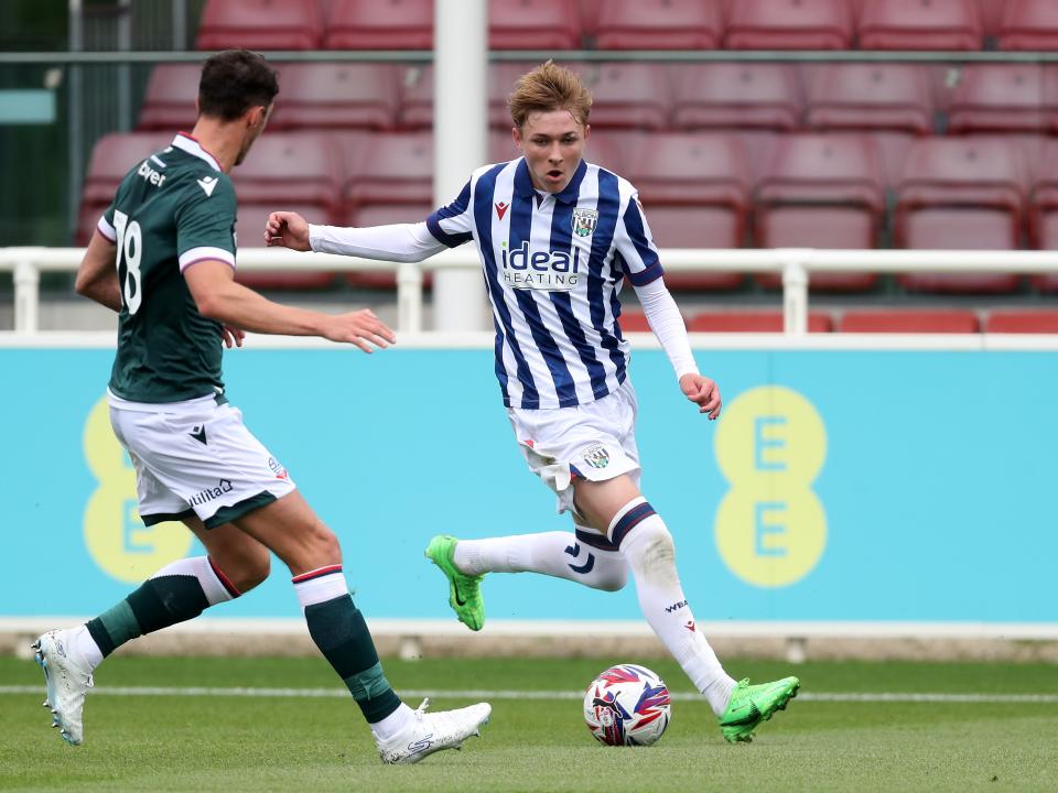 Ollie Bostock on the ball against Bolton 