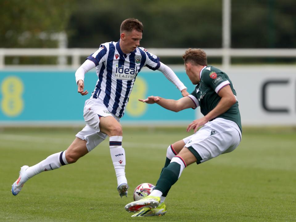 Reece Hall on the ball against Bolton 