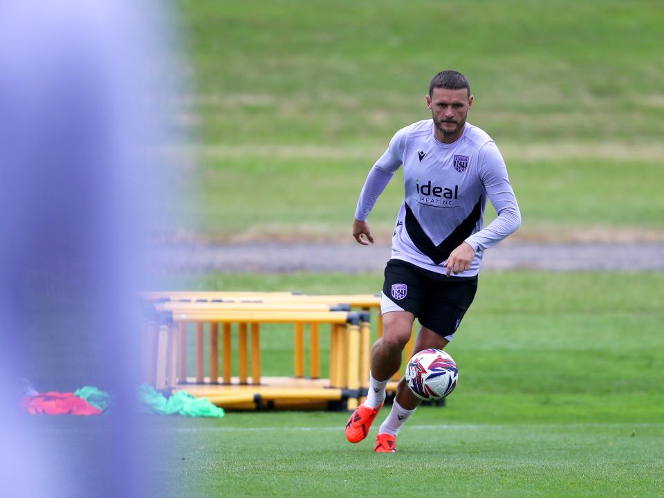 John Swift on the ball during a training session