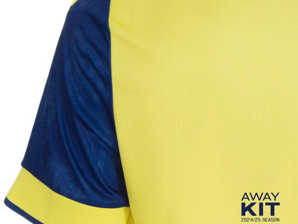 A close-up image of the 2024/25 away kit 
