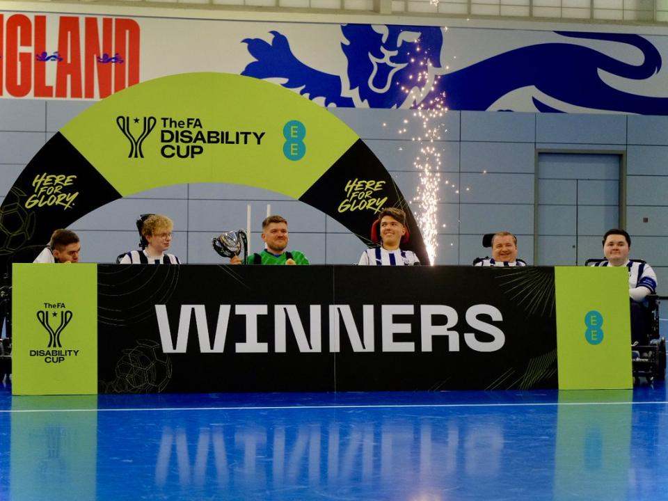 WBA Powerchair named FA Disability Cup champions.