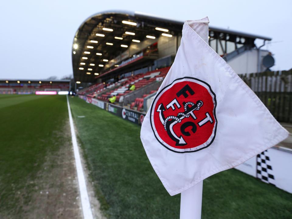 A general view of Fleetwood Town's Highbury Stadium 
