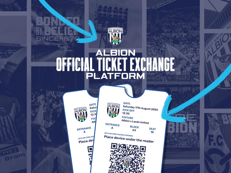Albion Launch Ticket Exchange West Bromwich Albion
