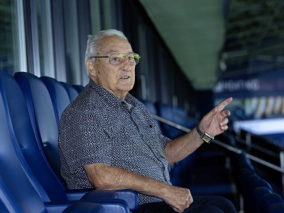 Graham Williams sat at The Hawthorns 