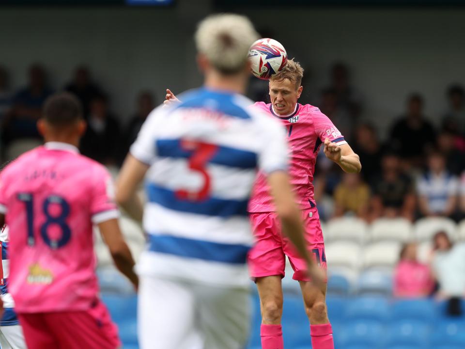 Torbjørn Heggem heading the ball at QPR